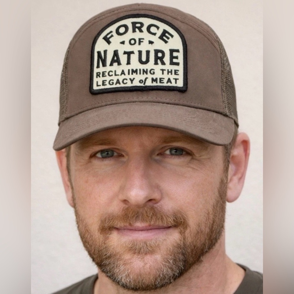 Force Of Nature Snapback Trucker Hat Green One Size Mesh Back Outdoor